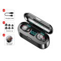 2020 Tws Long Work Time F9 Wireless All Waterproof Headphone BT Earphone Earbuds